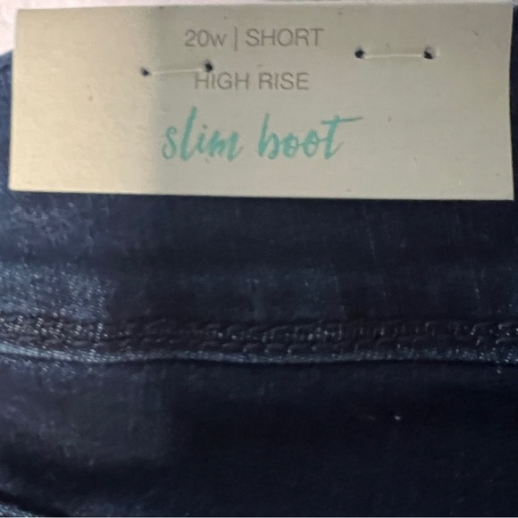Maurices Everflex Slim Bootcut Jeans Dark Wash Size 20W Short NWT - Picture 4 of 7